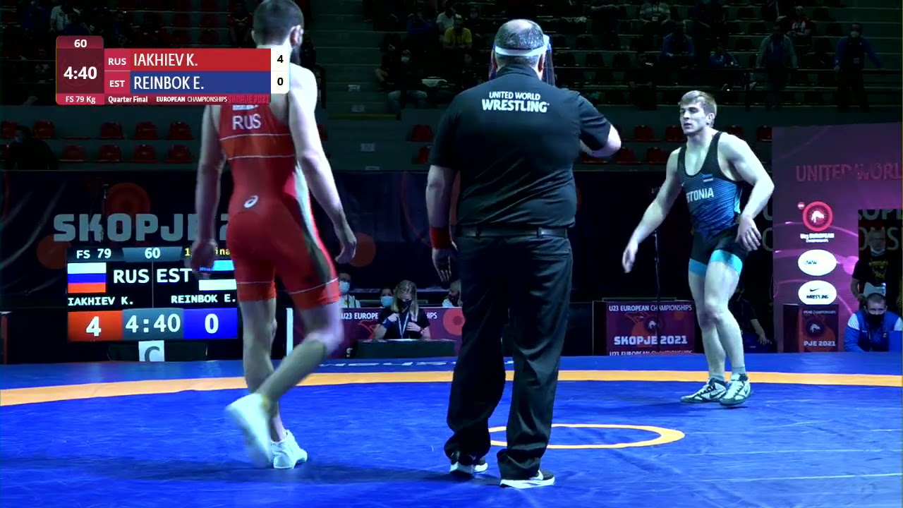 1/4 FS - 79 kg: K. IAKHIEV (RUS) v. E. REINBOK (EST)