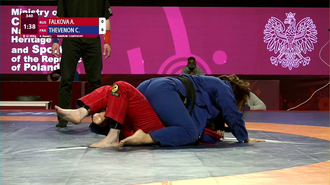 Round 3 Women's GP GI - 90 kg: A. FALKOVA (RUS) v. C. THEVENON (FRA)