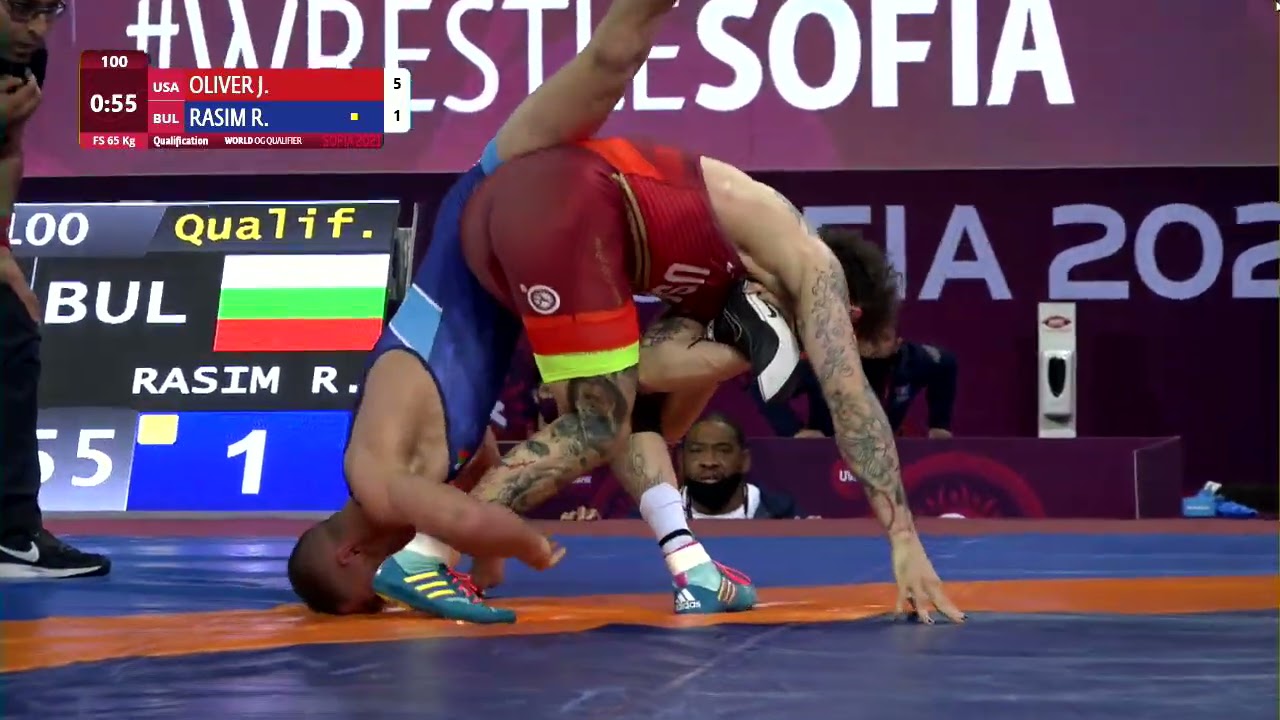 Qual. FS - 65 kg: J. OLIVER (USA) v. R. RASIM (BUL)