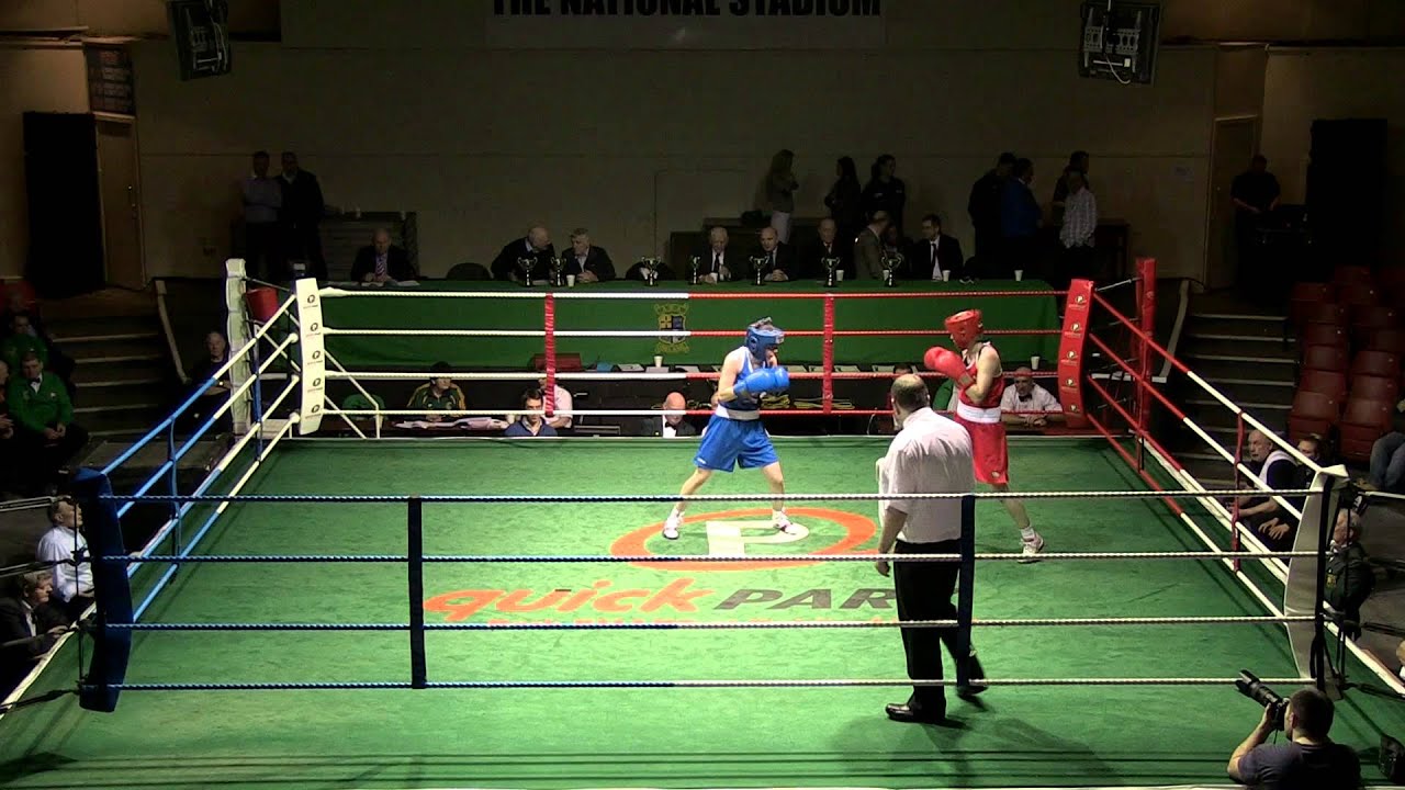 Ceire Smith v Kristina O'Hara 51kg Women's National Elite Boxing Championship 2015 backdrop