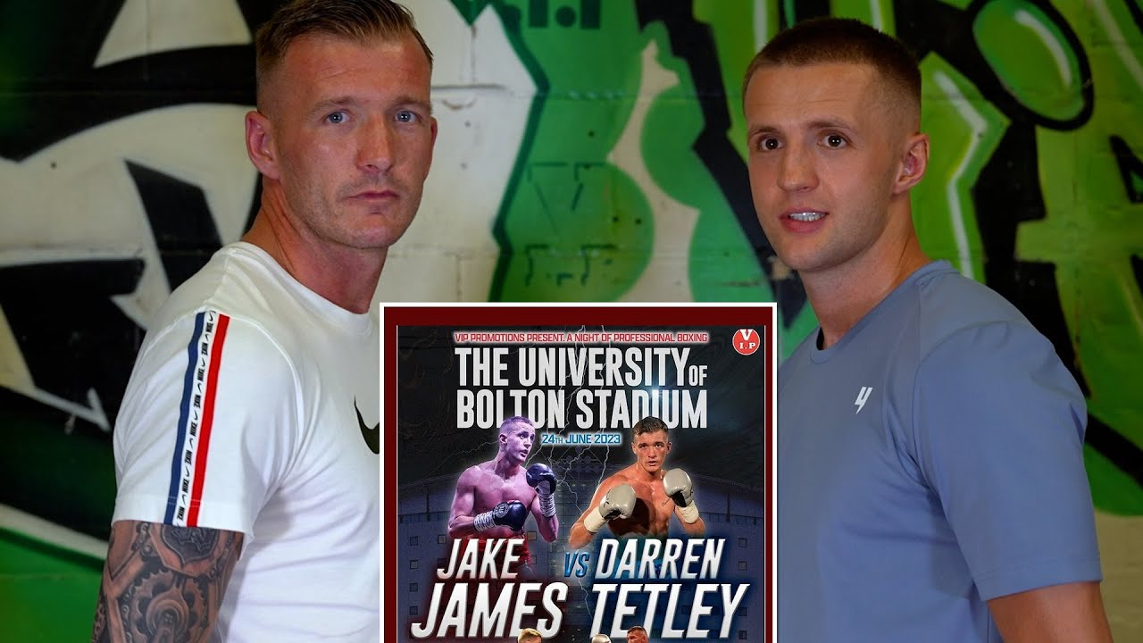 Jake James and Darren Tetley go head-to-head ahead of their English title eliminator background