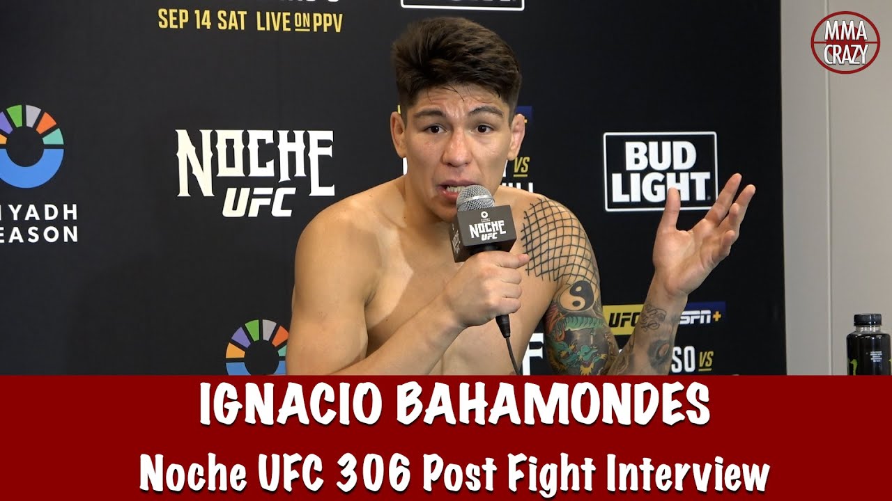 Ignacio Bahamondes "I’m chilean, I’m built different", Belal Muhammad helping him | Noche UFC 306