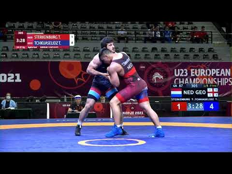 1/8 GR - 87 kg: T. STERKENBURG (NED) v. T. TCHKUASELIDZ (GEO)
