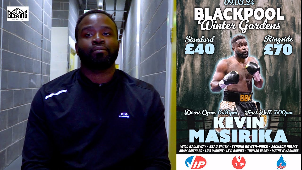 Heavyweight Kev Masirika (2-0) happy to travel up to Blackpool to Luis Wright (3-0) backyard, background