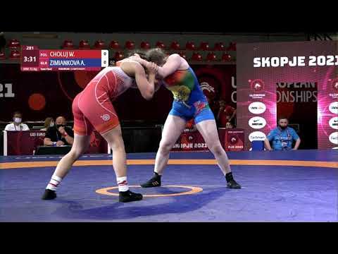 1/2 WW - 72 kg: W. CHOLUJ (POL) v. A. ZIMIANKOVA (BLR)