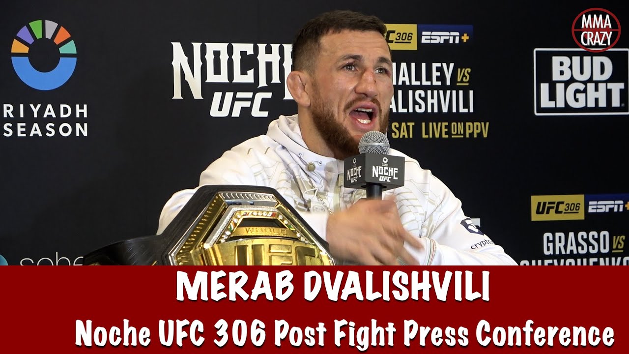 Merab Dvalishvili “I make Sean O’Malley look normal” reveals corner altercation at UFC 306 background