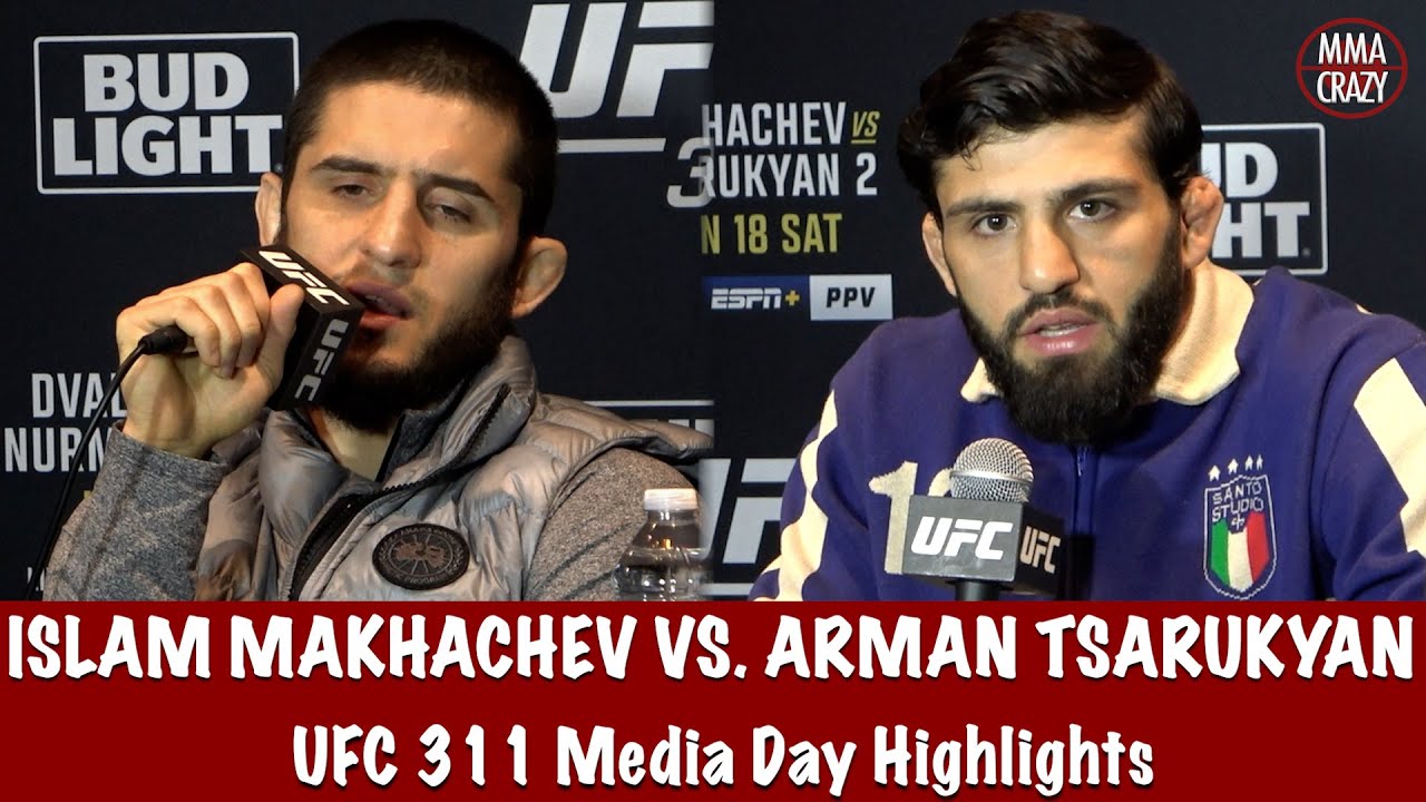 UFC 311: Islam Makhachev & Arman Tsarukyan 2 Media Day Highlights