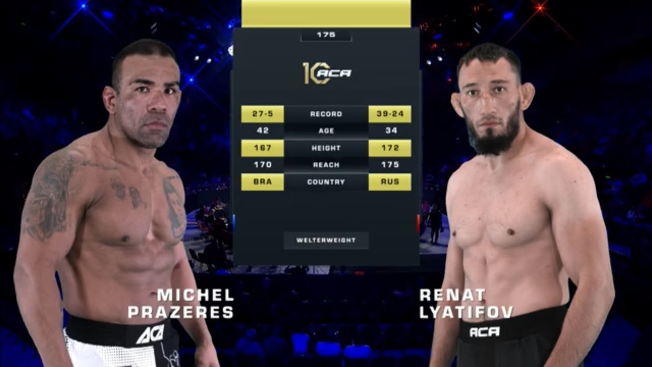 Мишель Празереш vs. Ренат Лятифов | Michel Prazeres vs. Renat Lyatifov | ACA 175
