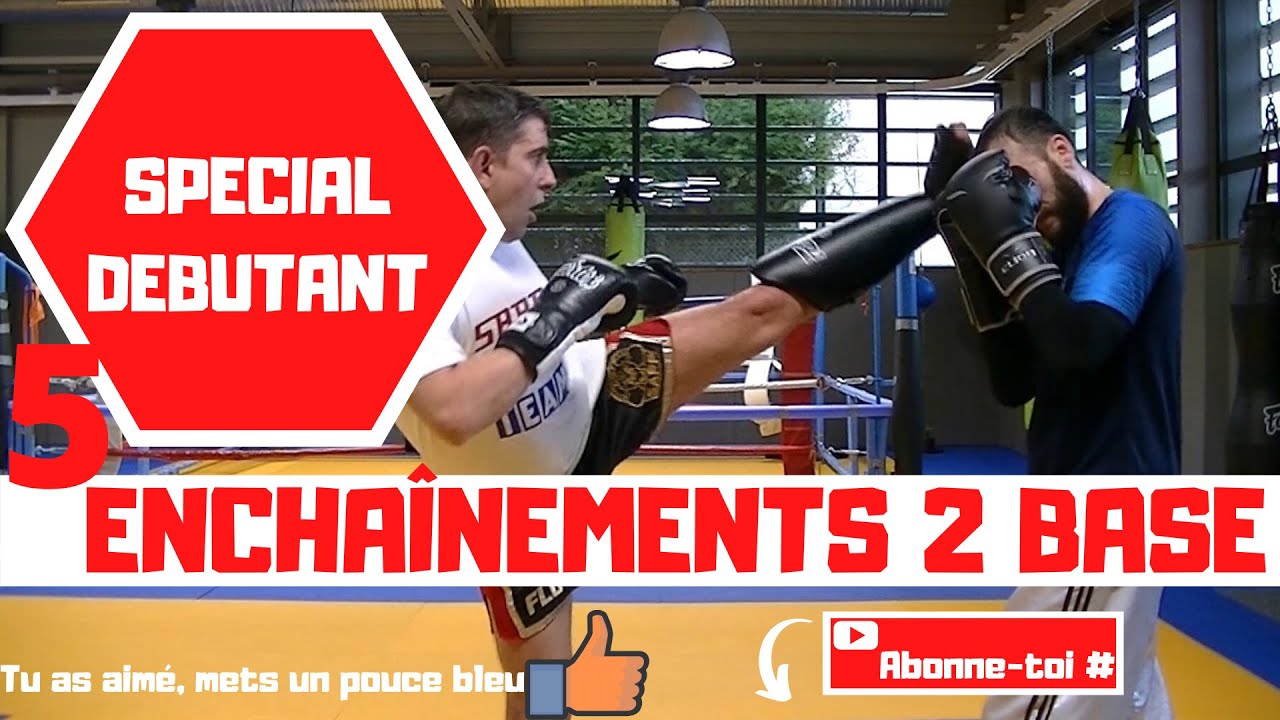👊KICKBOXING BOXE ENCHAÎNEMENTS  DE BASE POUR DÉBUTANTS👊