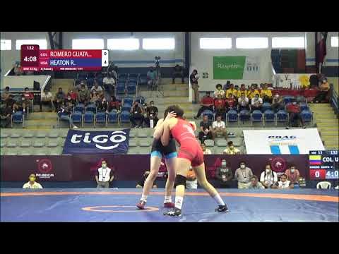 Round 3 WW - 53 kg: Y. ROMERO GUATA (COL) v. R. HEATON (USA) background