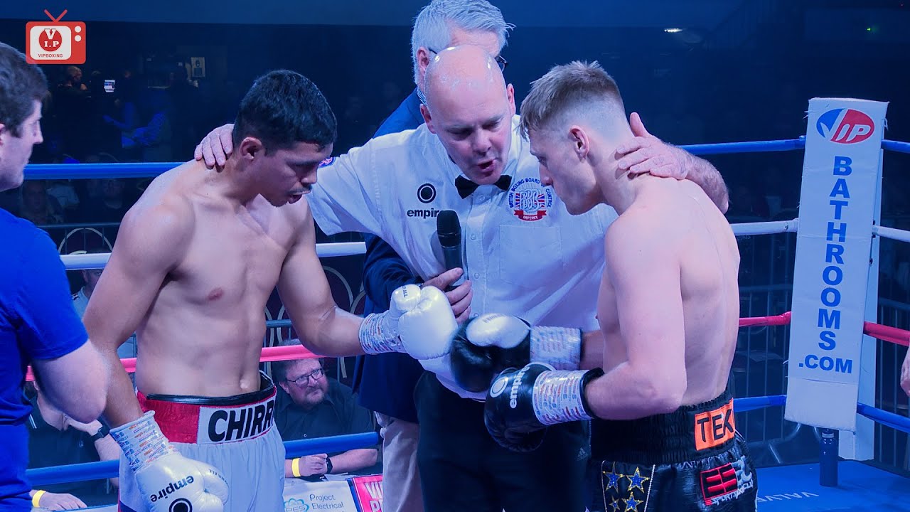 Tommy Hodgson v Christian Lopez Floresat at Rainton Arena in Durham on 29-09-2023 background