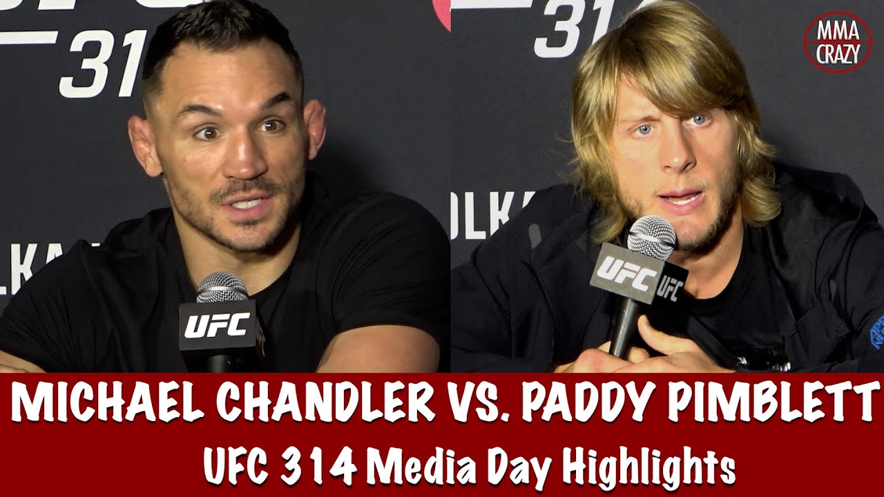 UFC 314: Michael Chandler & Paddy Pimblett Media Day Highlights