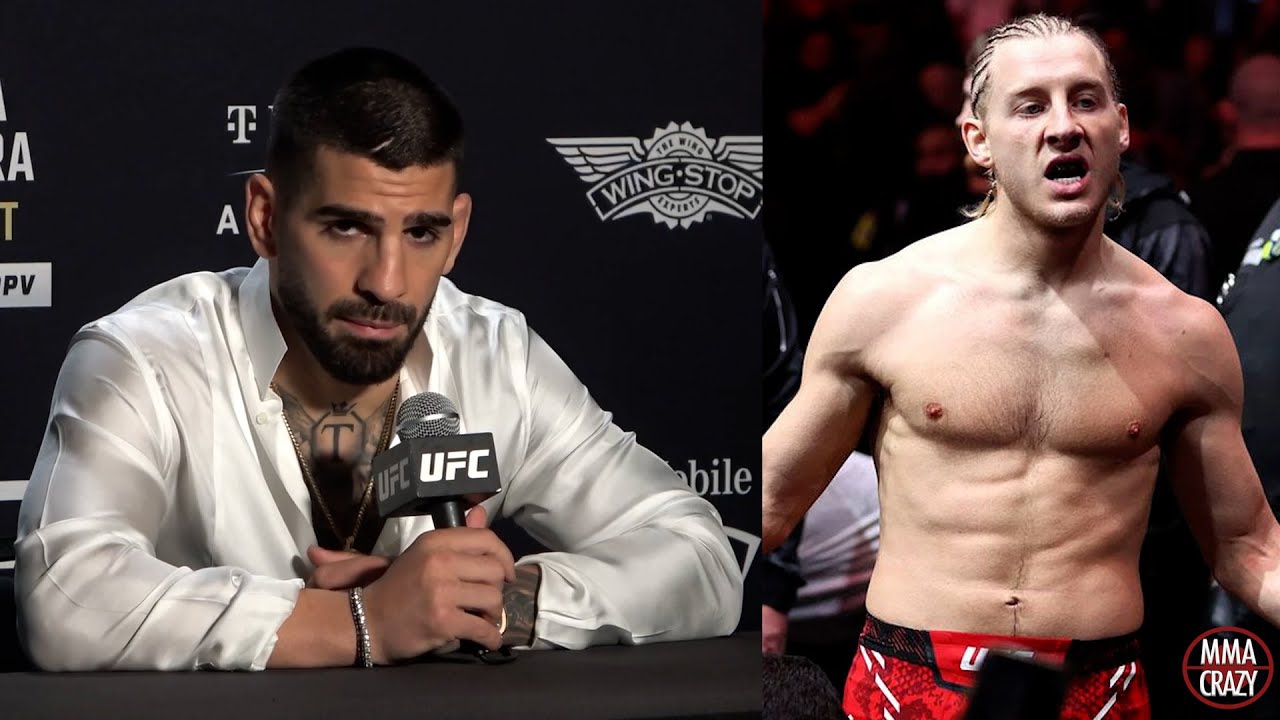 Ilia Topuria warns Paddy Pimblett to avoid Arman Tsarukyan for easiest path to title background