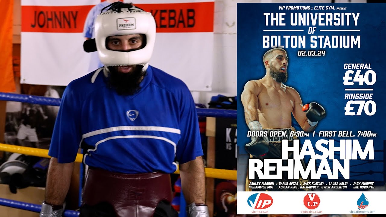 Hash Rehman gets his toughest test to date when he takes on ''The Monk' Dan Booth on Mar 2 in Bolton background