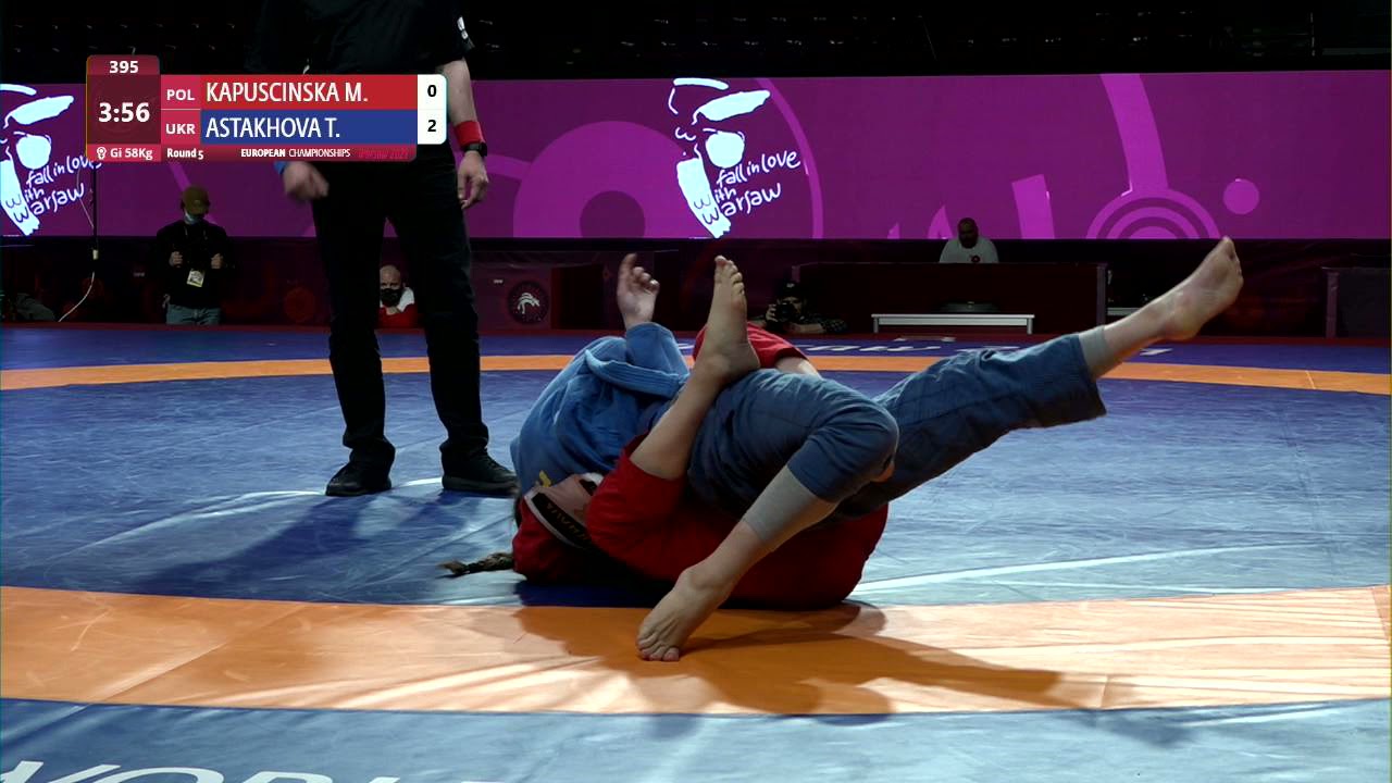 Round 5 Women's GP GI - 58 kg: M. KAPUSCINSKA (POL) v. T. ASTAKHOVA (UKR)