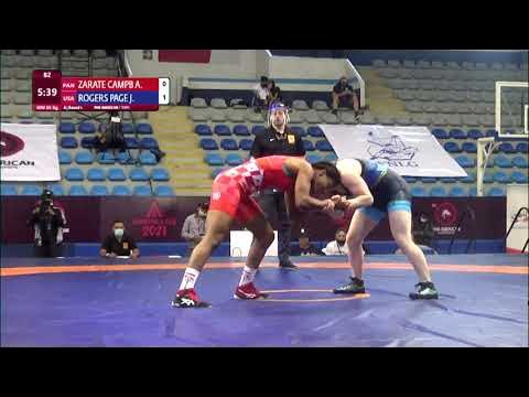 Round 1 WW - 65 kg: A. ZARATE CAMPB (PAN) v. J. ROGERS PAGE (USA)