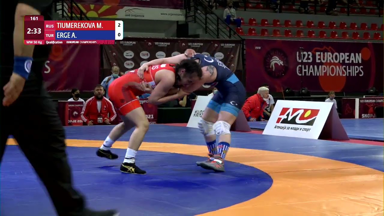 Qual. WW - 50 kg: M. TIUMEREKOVA (RUS) v. A. ERGE (TUR)