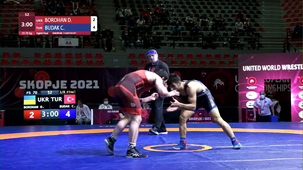 1/8 FS - 70 kg: D. BOROHAN (UKR) v. C. BUDAK (TUR) background