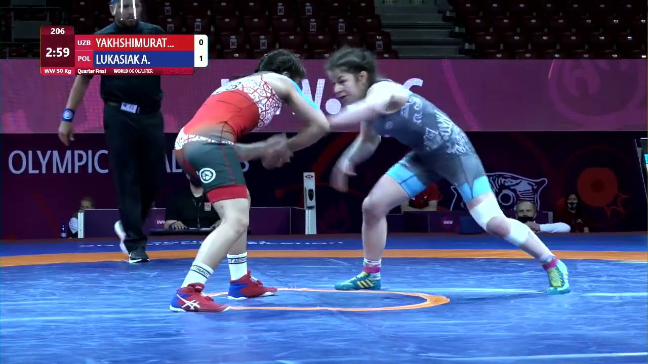 1/4 WW - 50 kg: D. YAKHSHIMURAT (UZB) v. A. LUKASIAK (POL)