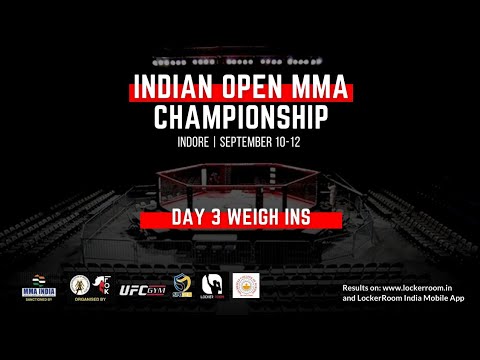 Indian Open MMA Championship 2021 Indore | MMA India | Weigh Ins | Day 3 background