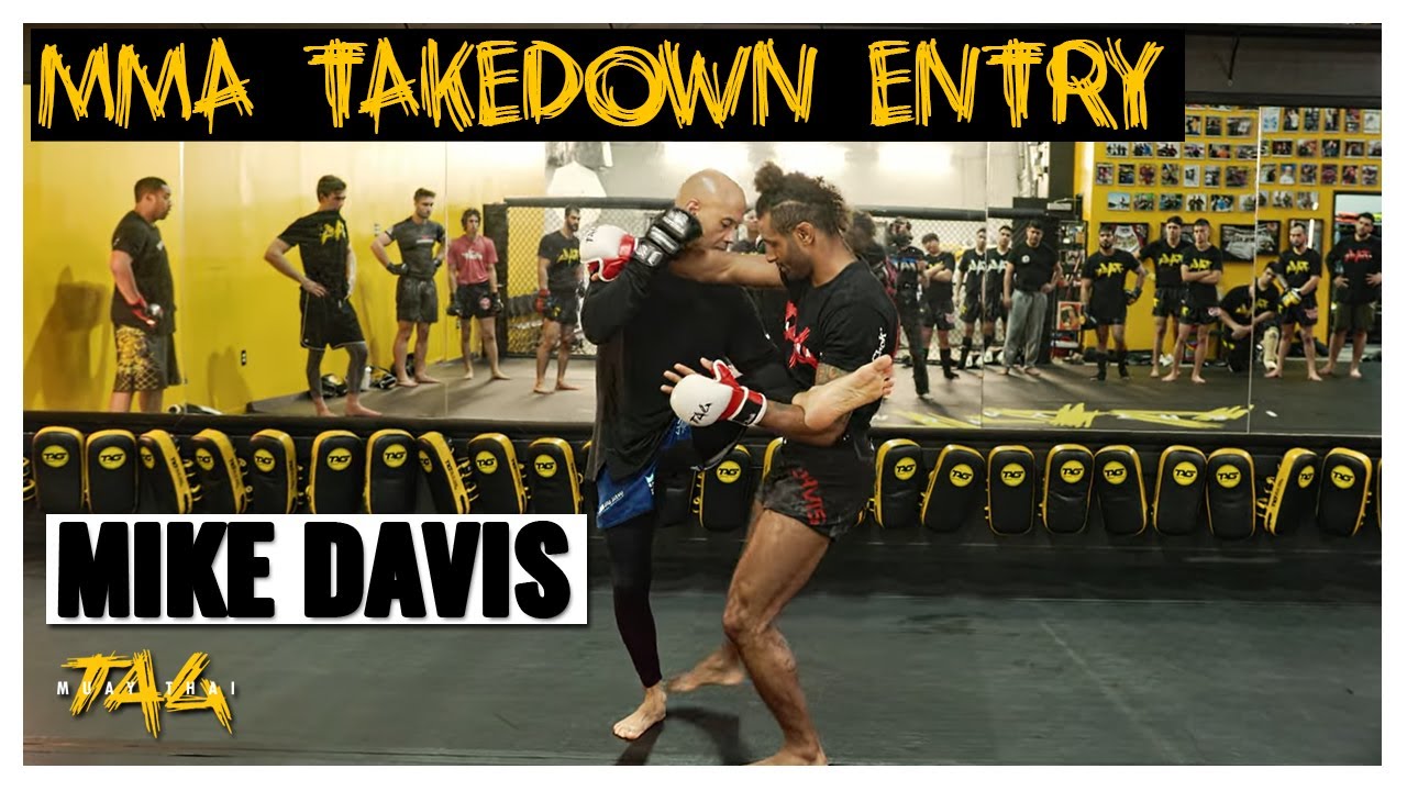 MMA Takedown Entry - Push and Ankle Pick with Mike Davis