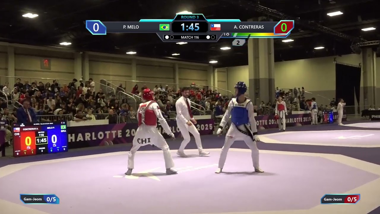 116 Round of 32 M 58kg BRA P MELO CHI A CONTRERAS PGM
