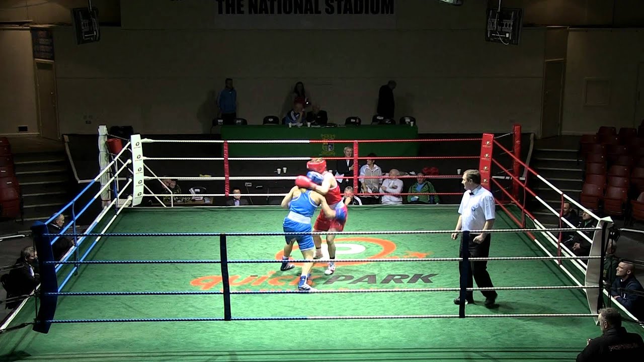 Ireland v Ukraine Elite Womens Boxing Kelly Harrington v Nila Lipska 64kg background