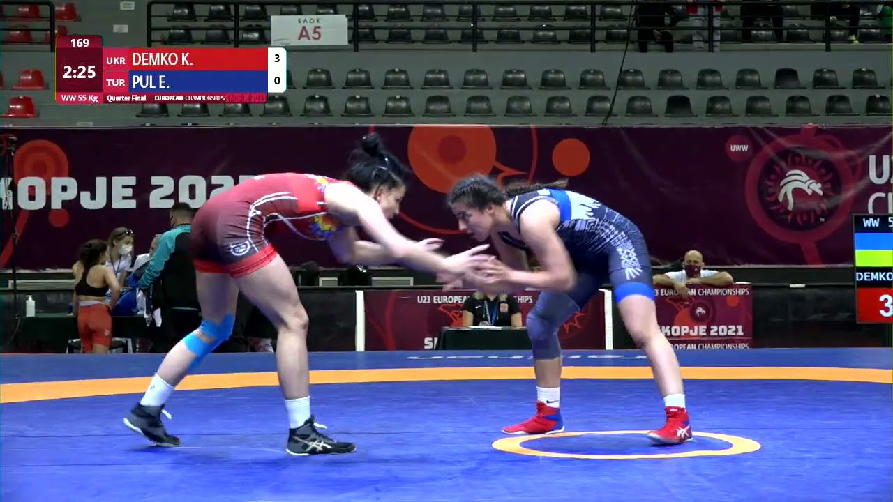 1/4 WW - 55 kg: K. DEMKO (UKR) v. E. PUL (TUR) background