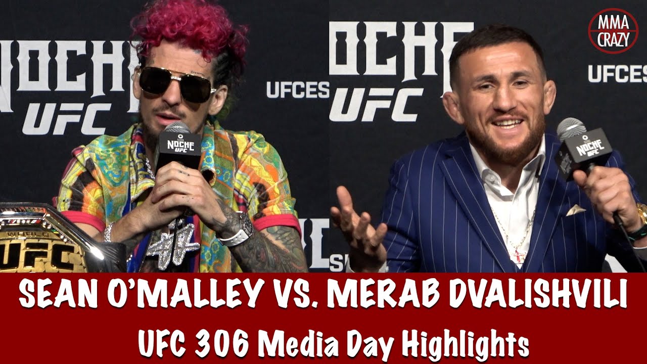 UFC 306: Sean O'Malley & Merab Dvalishvili Media Day Highlights