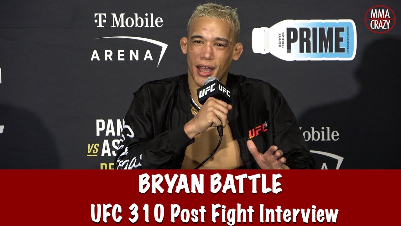 Bryan Battle talks weight miss & yelling at the crowd over booing at UFC 310 fight