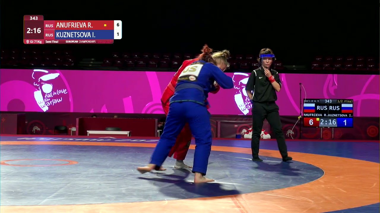 1/2 Women's GP GI - 71 kg: R. ANUFRIEVA (RUS) v. I. KUZNETSOVA (RUS)