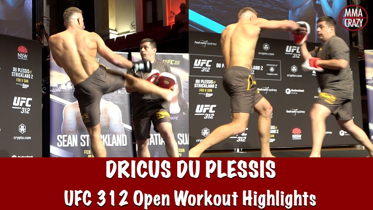 UFC 312: Dricus Du Plessis Open Workout Highlights