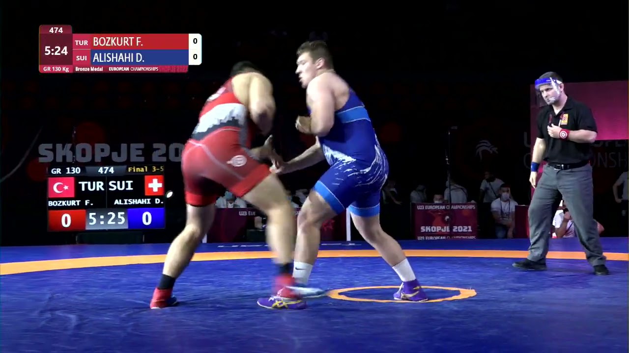 BRONZE GR - 130 kg: F. BOZKURT (TUR) v. D. ALISHAHI (SUI)