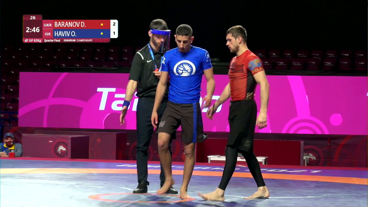 1/4 Men's GP No-Gi - 62 kg: D. BARANOV (UKR) v. O. HAVIV (ISR) backdrop