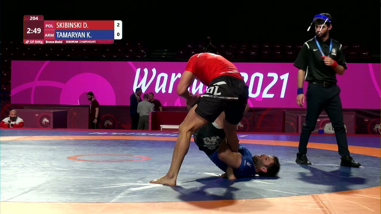 BRONZE Men's GP No-Gi - 84 kg: D. SKIBINSKI (POL) v. K. TAMARYAN (ARM) background