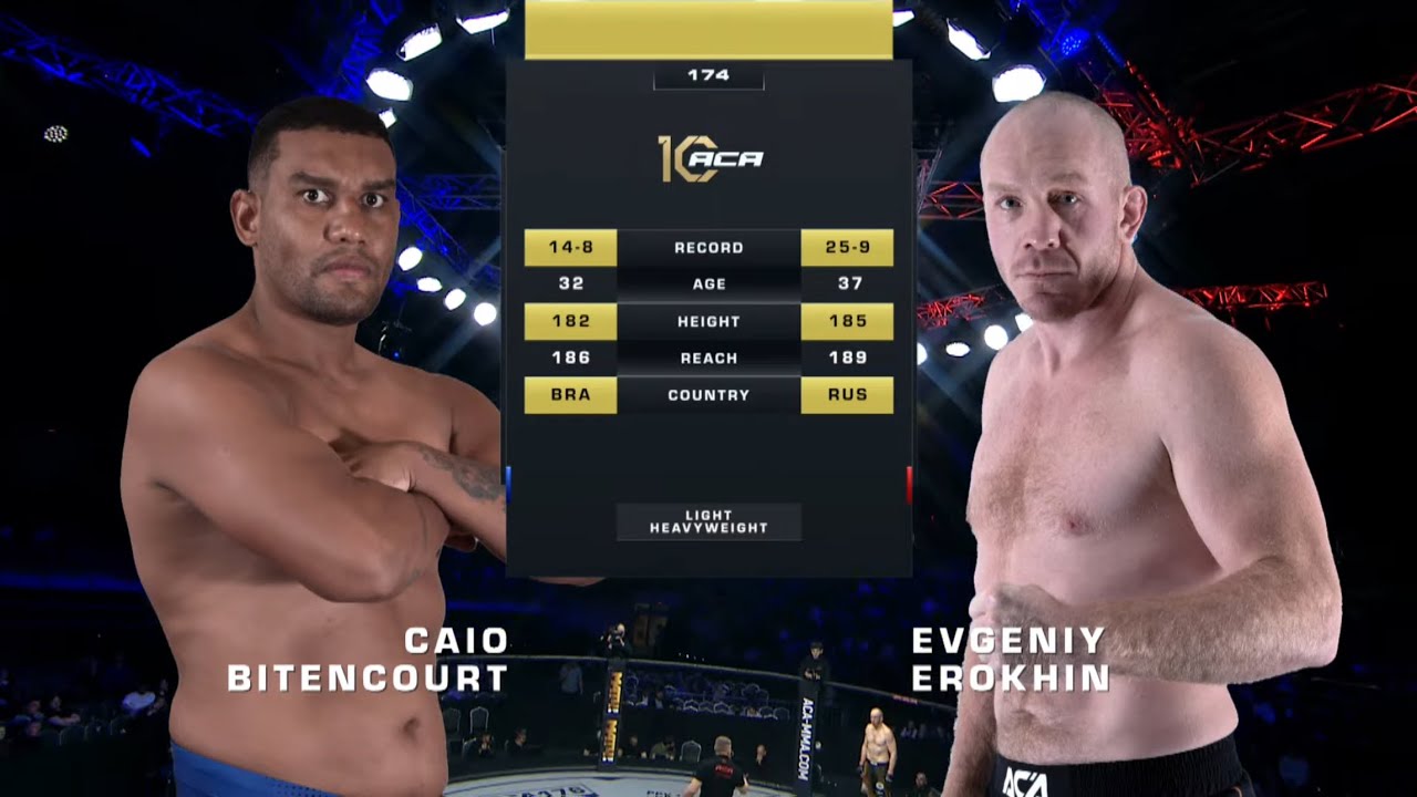 Кайо Битенкурт vs. Евгений Ерохин | Caio Bitencourt vs. Evgeny Erokhin | ACA 174 backdrop