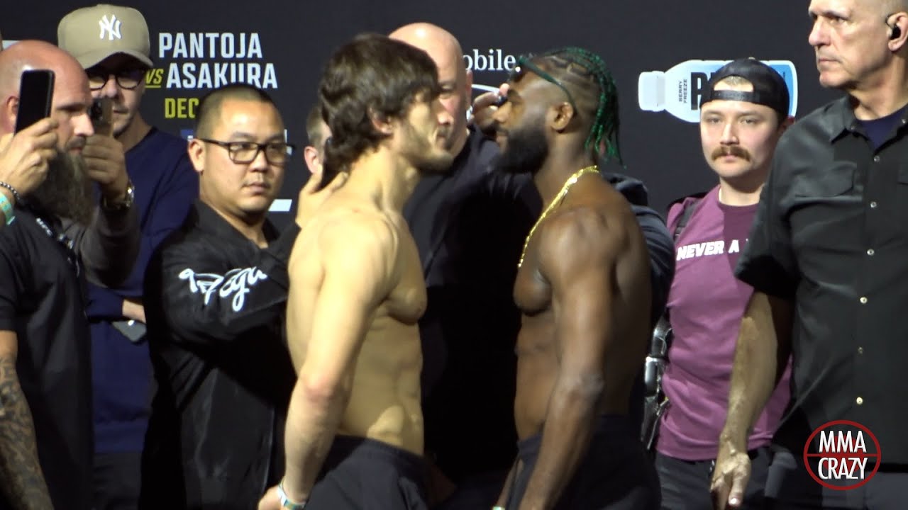 UFC 310: Movsar Evloev vs. Aljamain Sterling Weigh in face off