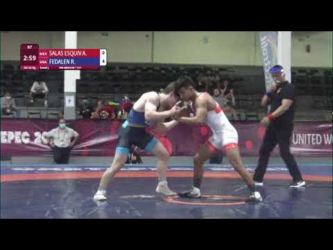 Round 3 GR - 63 kg: A. SALAS ESQUIV (MEX) v. R. FEDALEN (USA)