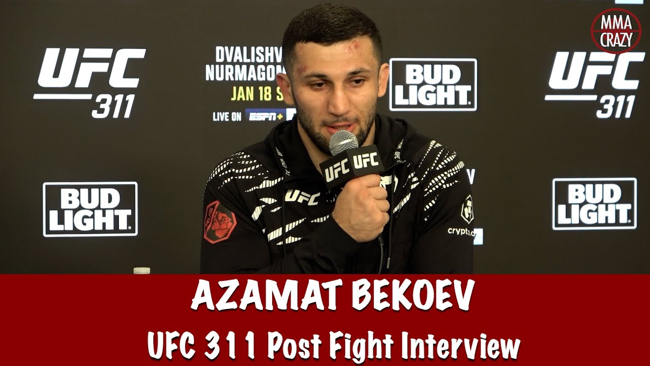 Azamat Bekoev on KO win “I will smash everybody” talks Khamzat Chimaev & Jack Hermansson