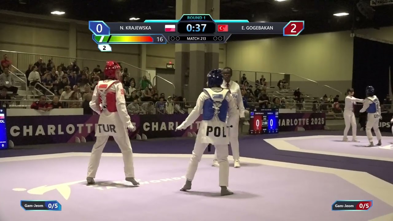 213 Round of 32 W 49kg POL N KRAJEWSKA TUR E GOGEBAKAN PGM