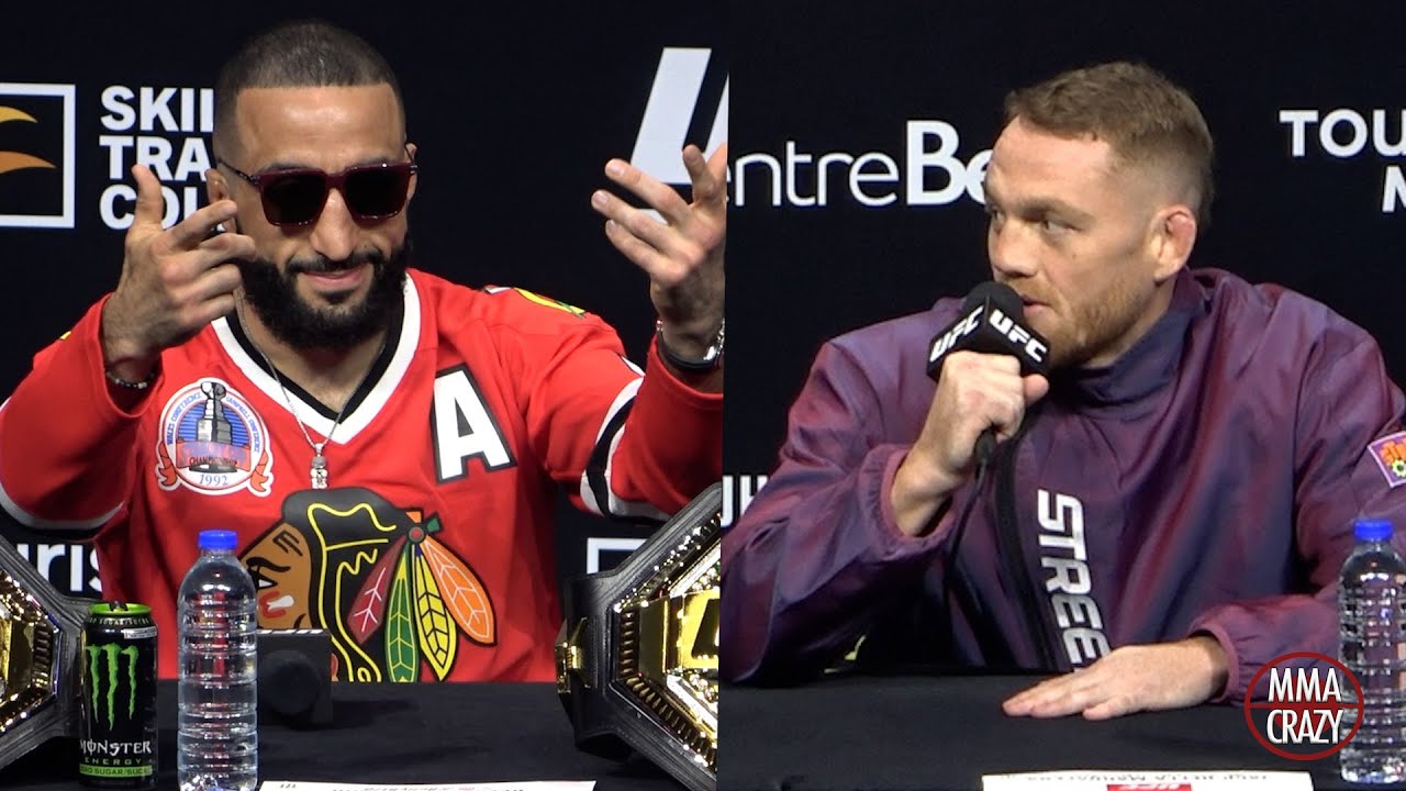 Belal Muhammad vs. Jack Della Maddalena Press Conference Highlights for UFC 315 background