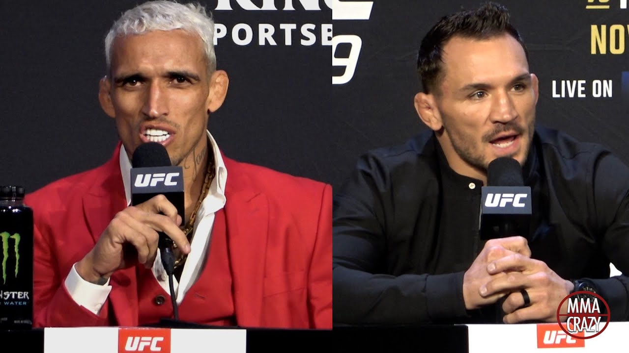 Charles Oliveira vs. Michael Chandler Press Conference Highlights UFC 309 background