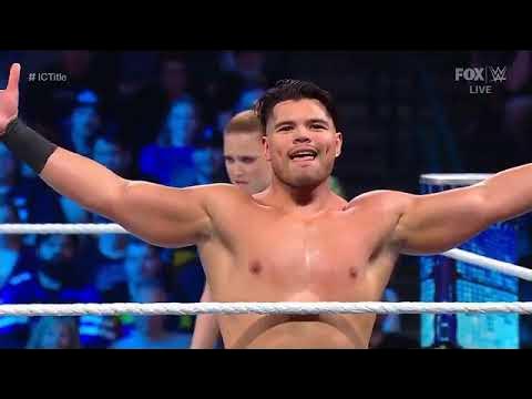 Ricochet Vs Angel Garza Vs Humberto Carillo (IC Championship Match), WWE SmackDown, April 01 2022 backdrop