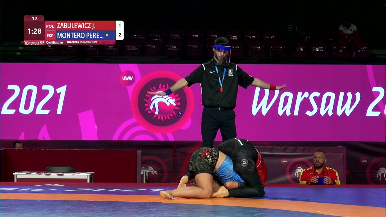 Qual. Women's GP No-Gi - 64 kg: J. ZABULEWICZ (POL) v. M. MONTERO PERE (ESP) background