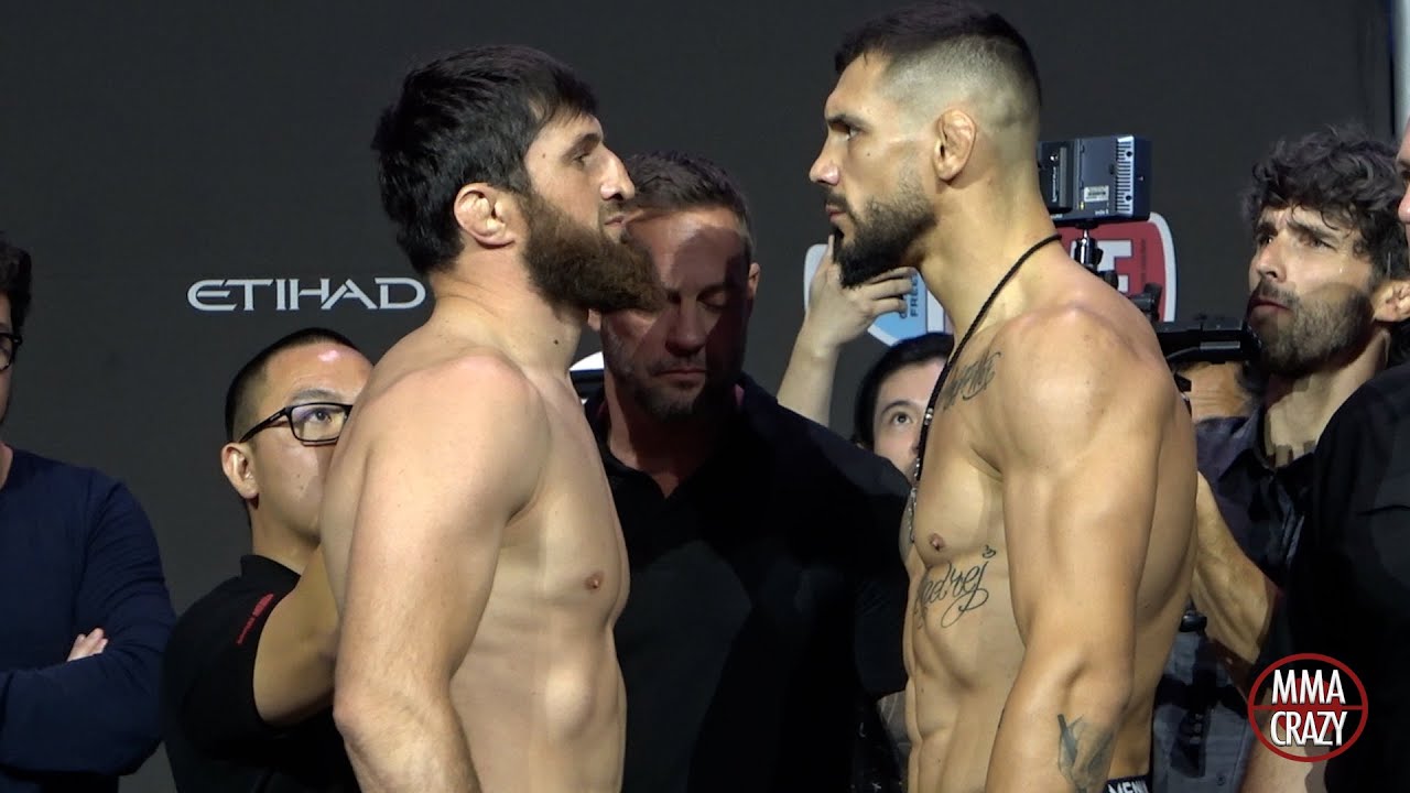 UFC 308: Magomed Ankalaev vs. Aleksandar Rakic Weigh in Face Off