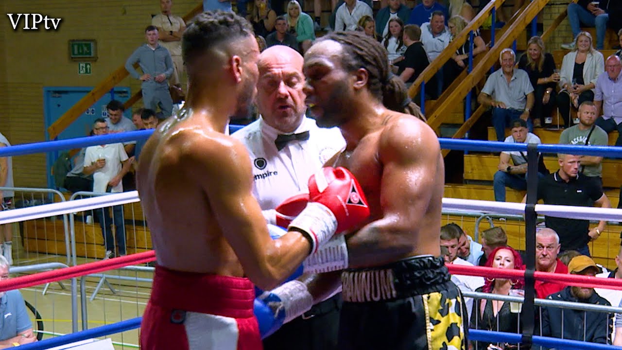 Richard Roberts Popham v Jordan Grannum on VIP's Wakefield show at The Lightwaves on (08.07.2023)