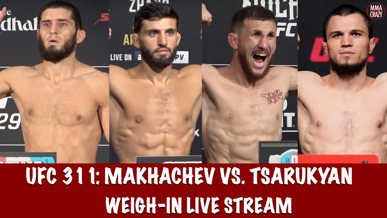 UFC 311: Makhachev vs. Tsarukyan 2 Official Weigh-in Live Stream