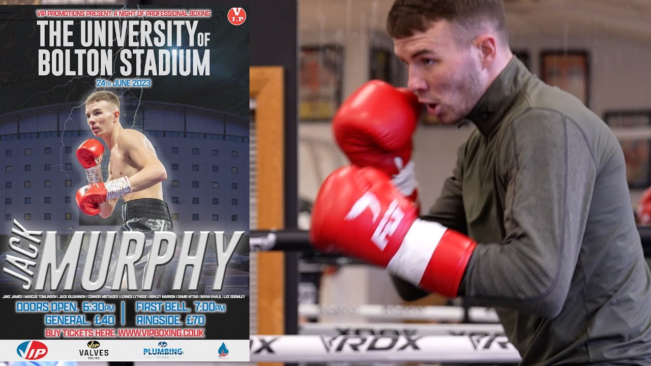 Jack Murphy looking sharp as he prepares for fight No3 back in Bolton on June 24th backdrop