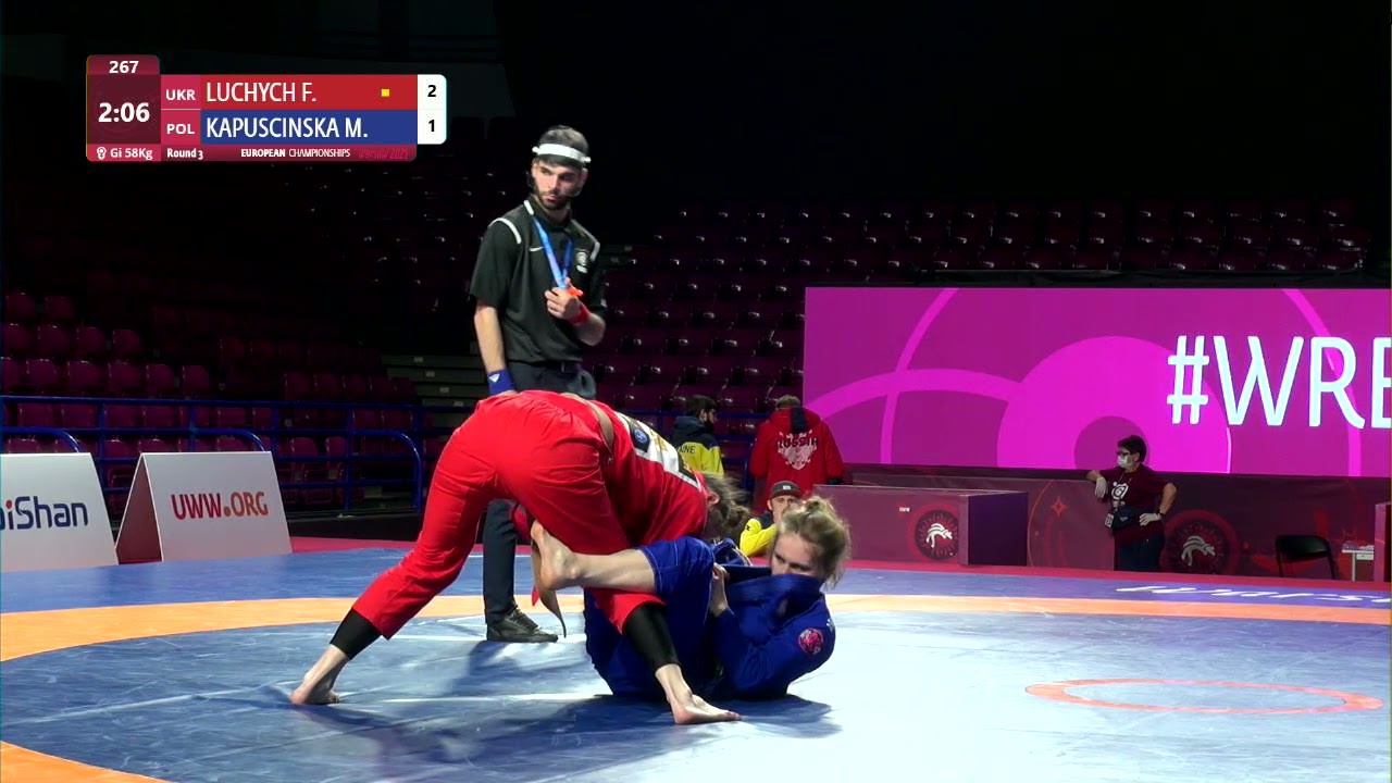 Round 3 Women's GP GI - 58 kg: F. LUCHYCH (UKR) v. M. KAPUSCINSKA (POL)