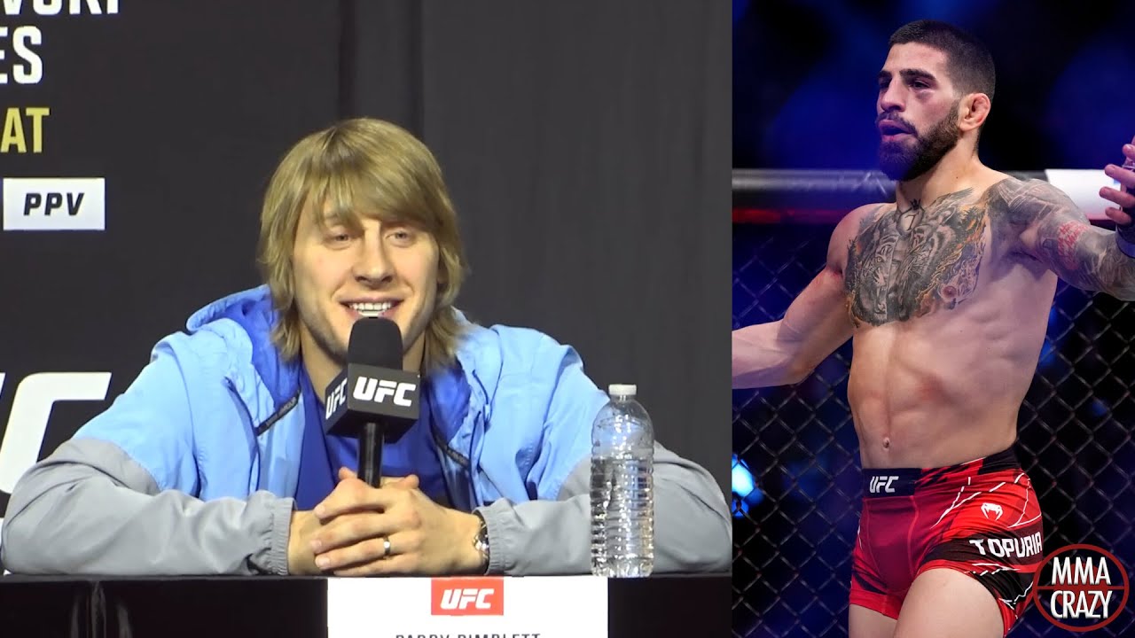 Paddy Pimblett "I'd LOVE to fight Ilia Topuria next" talks title contention background
